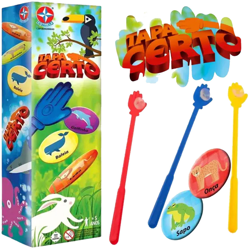 Jogo De Mesa Infantil Tapa Certo Estrela