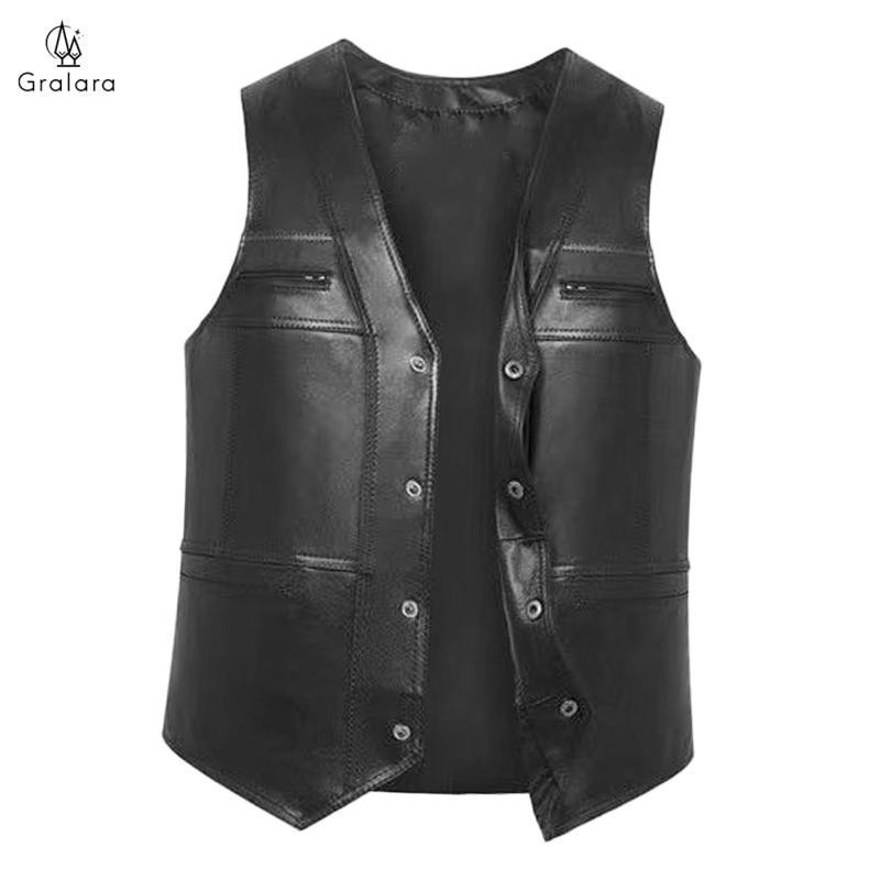 [lzdhuiz3] Jaqueta Masculina Sem Mangas de Couro PU para Esportes de Inverno RQ5S F4Z1