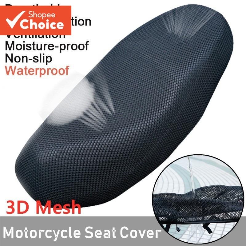 Capa De Assento De Tecido De Malha 3D Antiderrapante Respirável À Prova D'água Almofada Scooter De Motocicleta