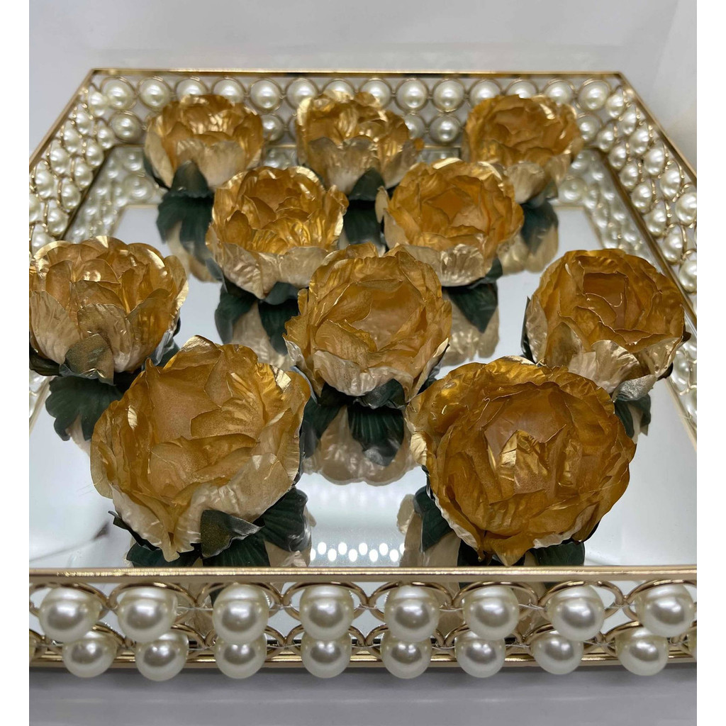 30 Forminha Doce Finos DOURADA  F-283 / Casamento / Papel