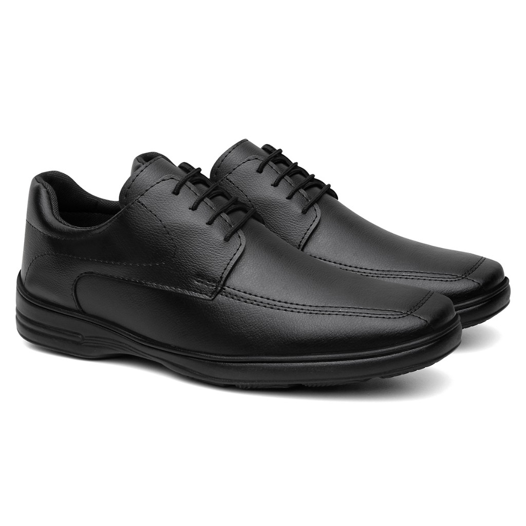 Sapato Social Masculino Cadarço Palmilha Ultra Conforto