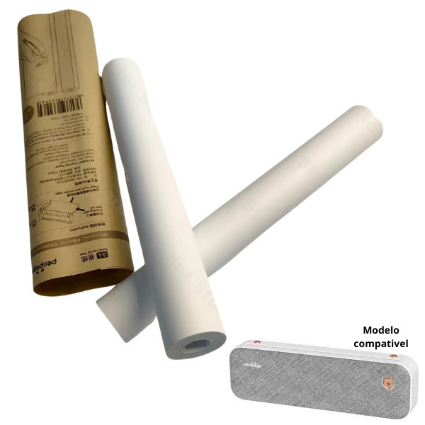 Papel Térmico Impressora Peripage A40 A4 21x30 - 2 Rolos papel A4