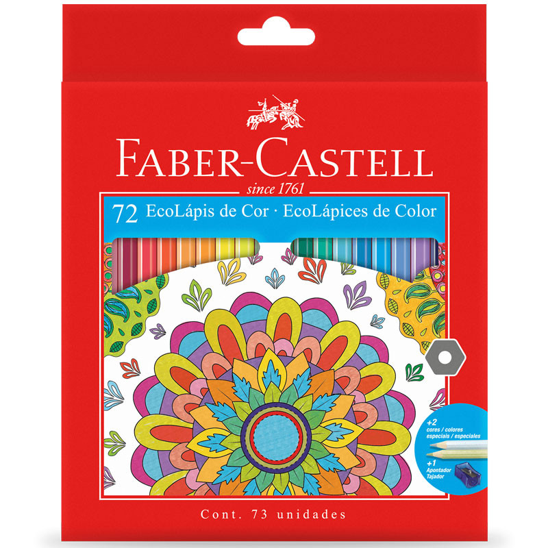 Lápis de cor 72 cores 120172G Faber-Castell