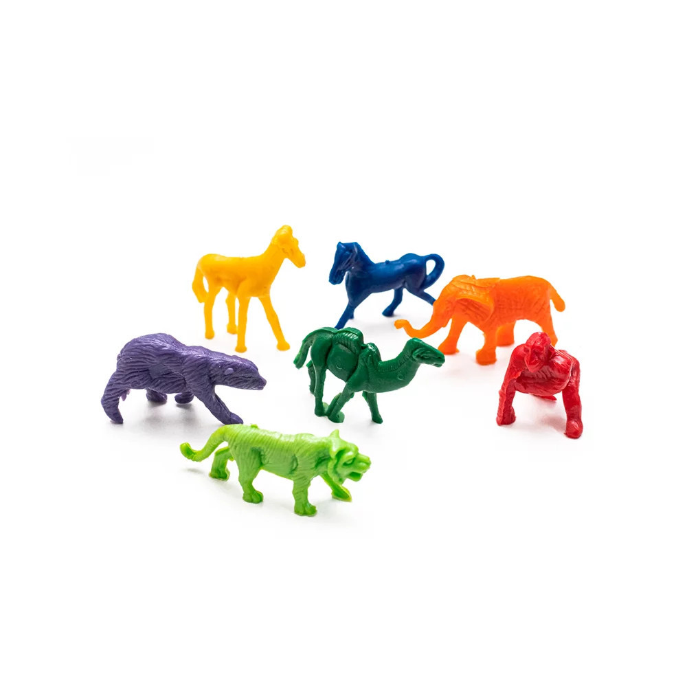 Mini Animais Selvagens Bichos Zoológico 50 Peças Sortidas Lembrancinha Para Aniversário