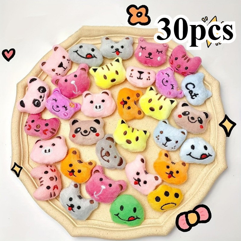 30 Peças Mini Brinquedos De Animais De Pelúcia Conjunto Com Máquina De Garra Boneca Presentes Para Acessórios D