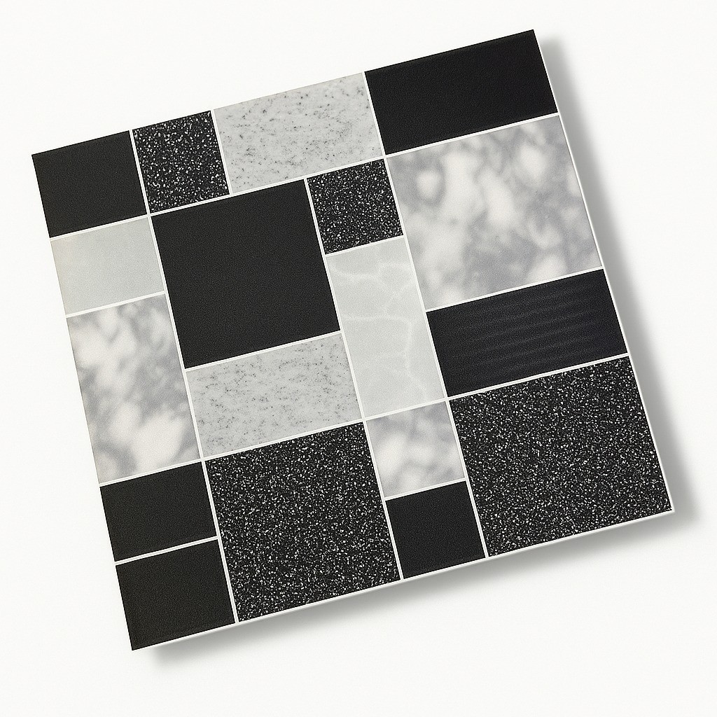 Kit 6 Pastilhas Revestimento Adesivas Azulejo Piso E Parede adesivo para cerâmica P.HQ