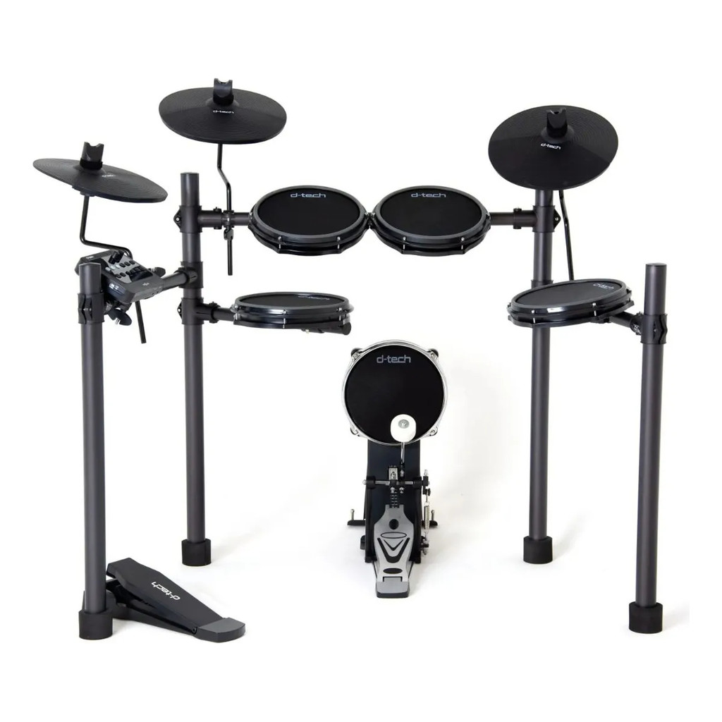 Bateria Eletrônica D-tech Nexus Caixa E Tons Mesh Dual Zone