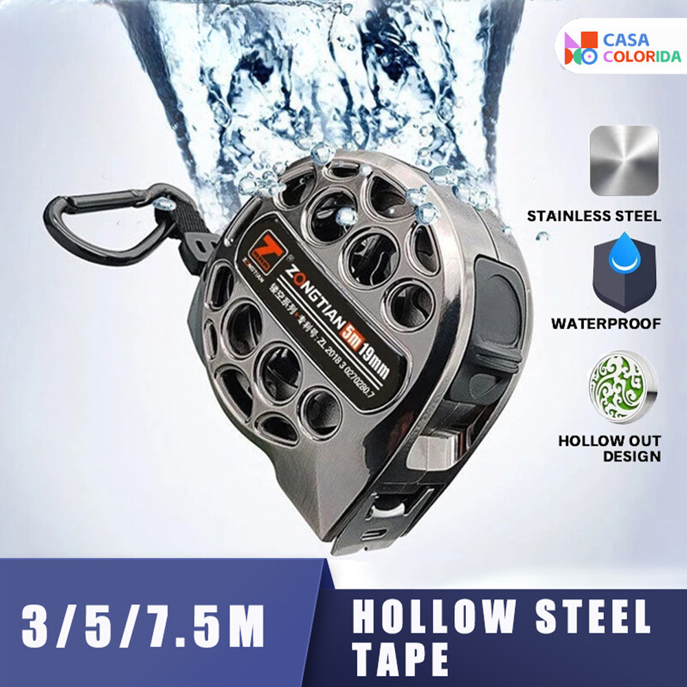 Fita Métrica Aço Reforçado Impermeável Resistente Quedas Precisão Obra Uso Doméstico