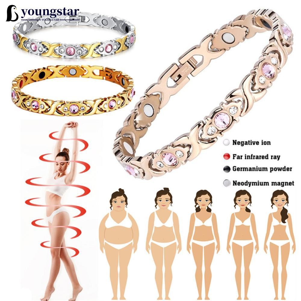 YOUNGSTAR Moda Removível Energia Ímã Pulseira Magnética Emagrecimento Jóias Verão Acessórios Femininos J8Q4