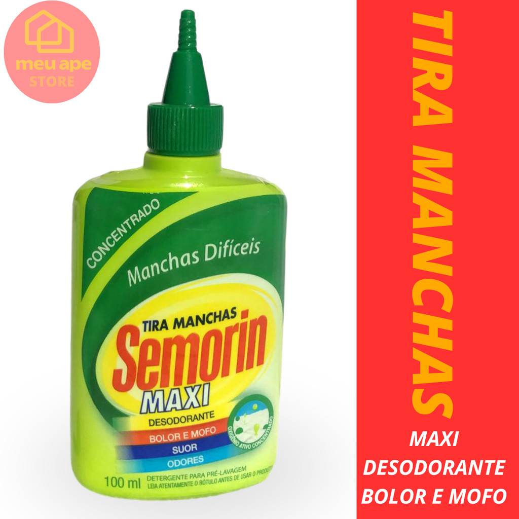 Tira Manchas Desodorante Mofo Bolor Suor Maxi Semorin -100ml