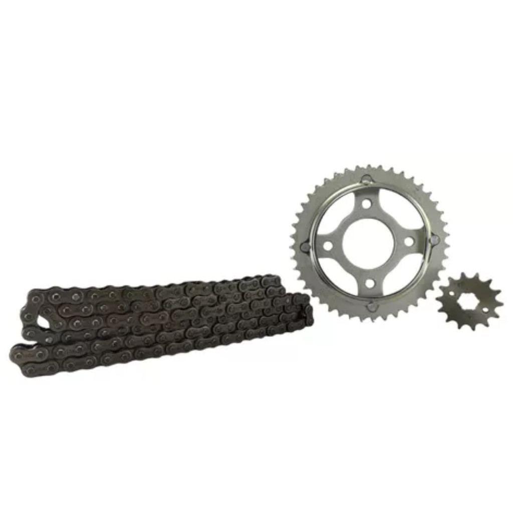 Kit Relação Transmissao Aço 1045 Cg 125 Titan 1983 Ate 1999