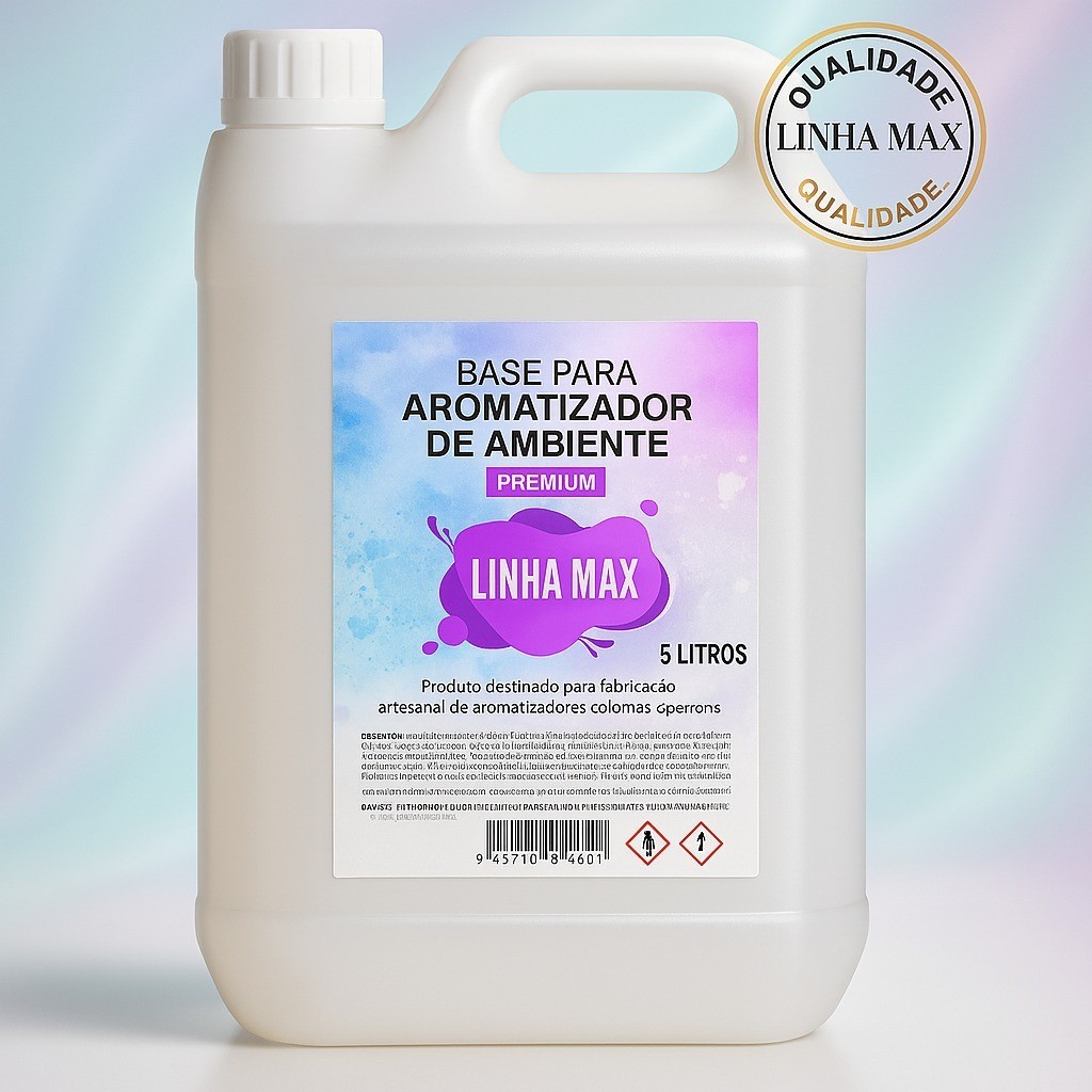 Base Aromatizante 5L Galão Para Água Perfumada Spray Difusores Alta Fixação Prolongada Aroma Max