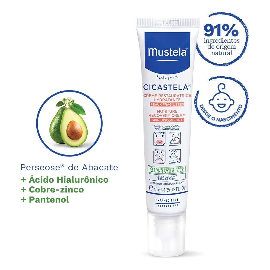 Mustela Cicastela Creme Reparador Calmante 40Ml - Mustela