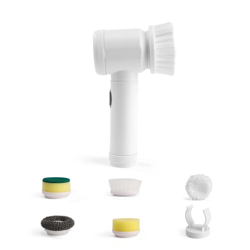 Escova Elétrica de Limpeza Portátil Recarregável Tipo USB 5 Em 1 ou 7 em 1