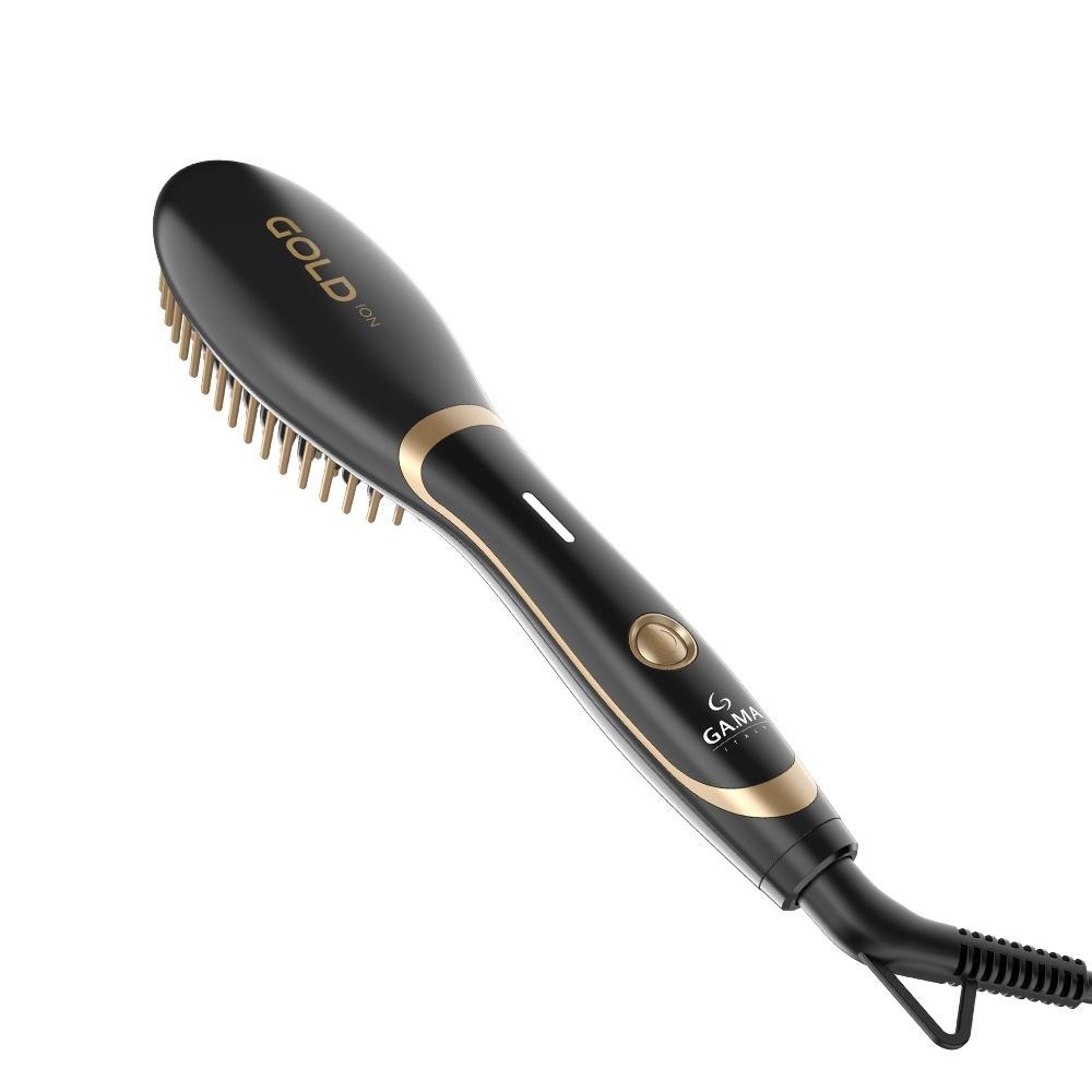 Escova Alisadora Gold Ion Mini Bivolt GAMA Italy
