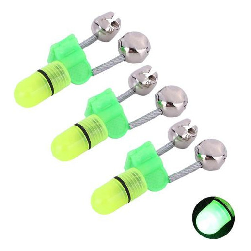 Sino Para Pesca Noturna Alerta Para Fisgada C/ Bateria 3un