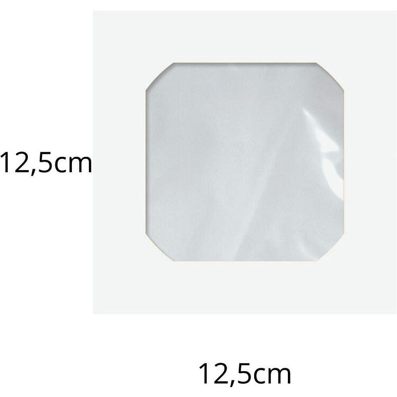 Envelope CD e DVD Papel 75G com Visor Branco - Caixa com 250 Unidades
