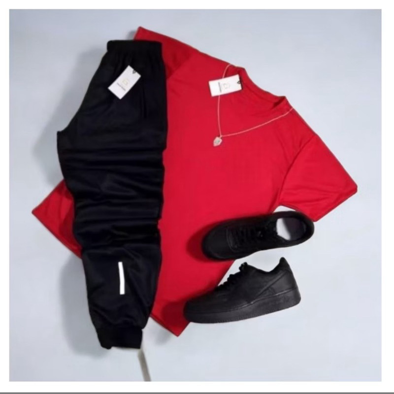 Conjunto Masculino Dri-Fit  Camiseta + Calça Jogger Conforto