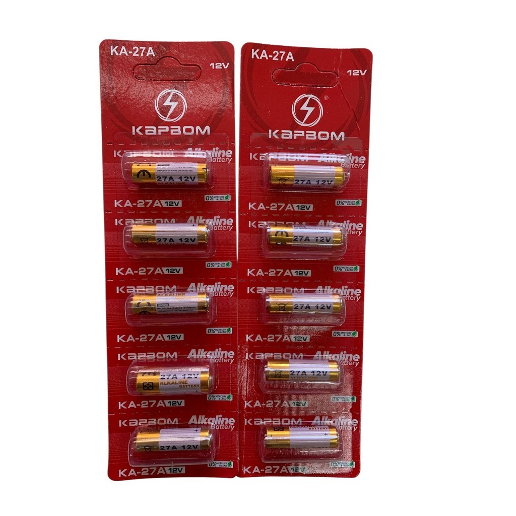 Pilha Para Controle De Portão 12v 23A /12v 27A Cartela Com 5 Peças