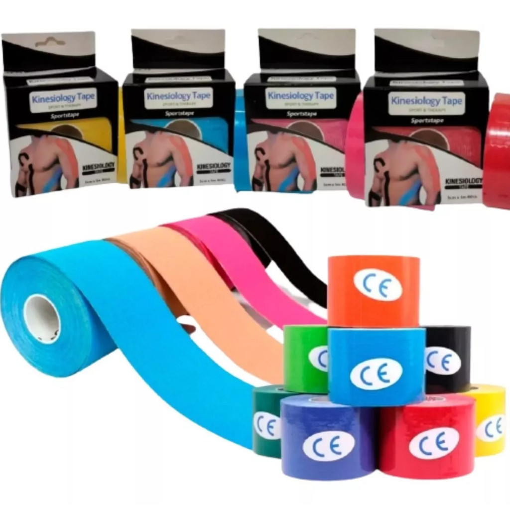 1/2/3/4 Fita Knesio Tape Bandagem 3/5M adesiva funcional alivia a dor lesão atleta Tape Fisioterapia Rolo Adesivo