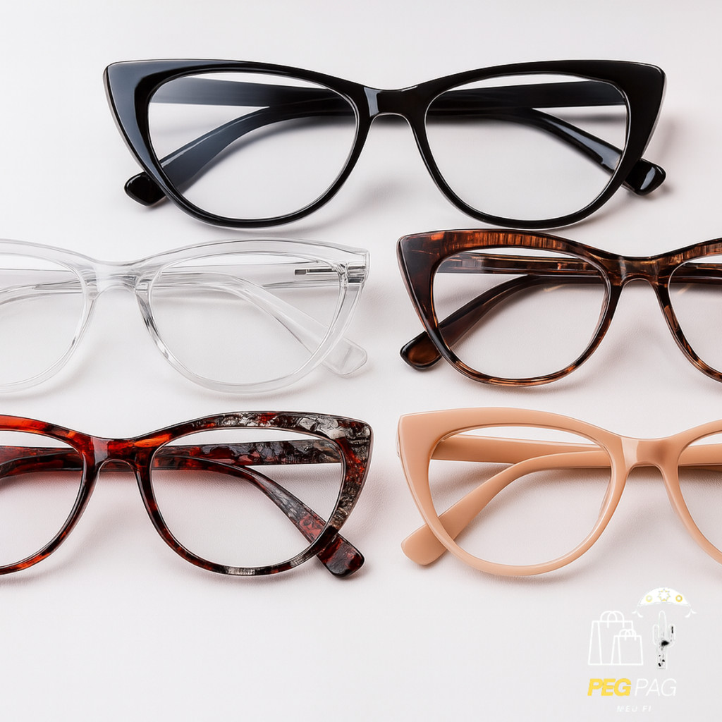 Lançamento Óculos pra perto retangular modelo novo verão