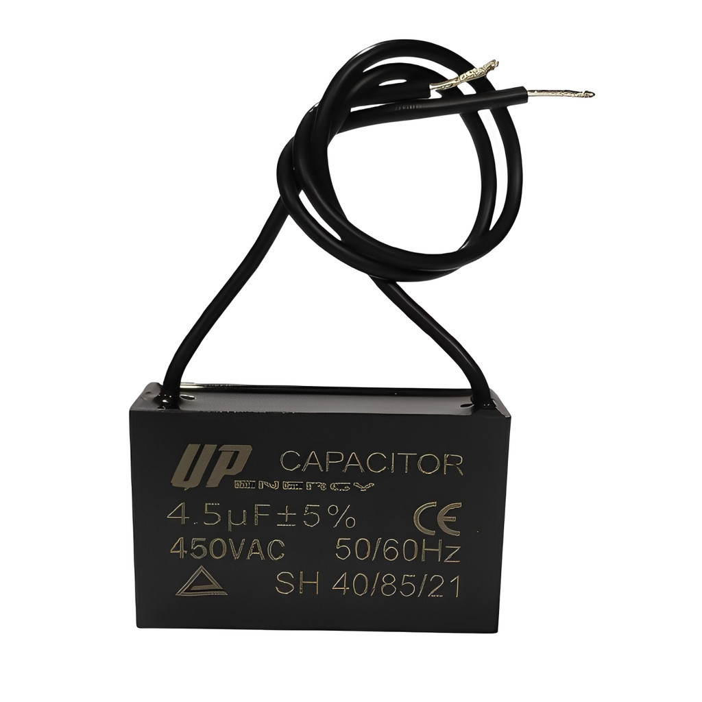 01Pç/03 Pçs/08 Pçs Capacitor Quadrado 4,5uF CBB61 50/60Hz 2 Fios Usado em Ventilador e Outros