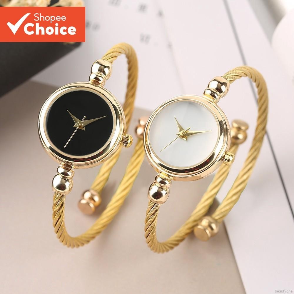 Relógio De Pulso De Quartzo Retrô De Aço Inoxidável Com Pulseira Pequena Para Moda Feminina