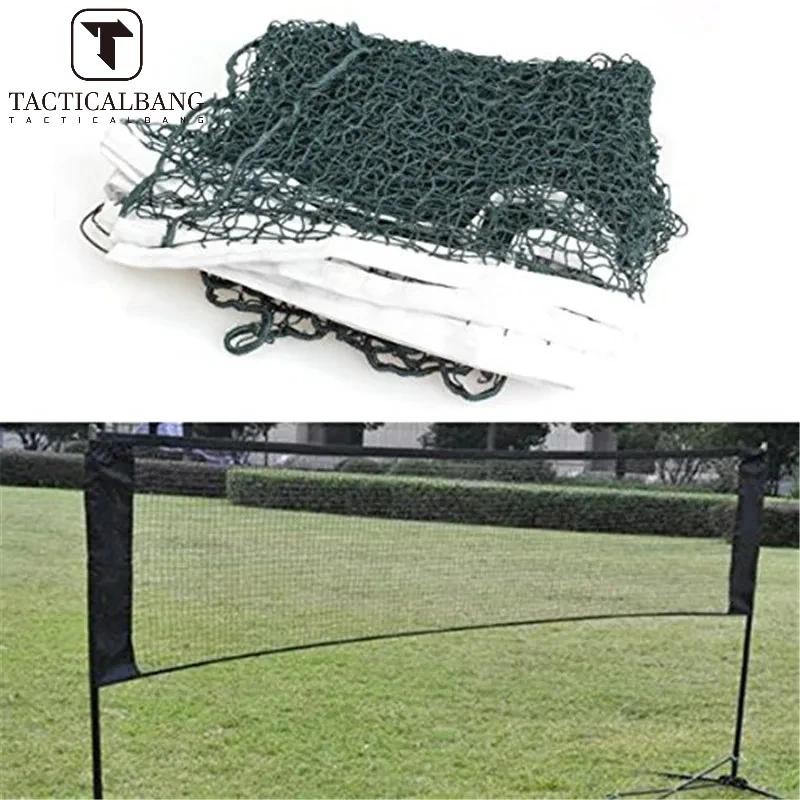 Rede De Badminton Padrão Interior Esportes Ao Ar Livre Treinamento De Vôlei Portátil Tênis Quadrado Net 6.1M * 0.79M