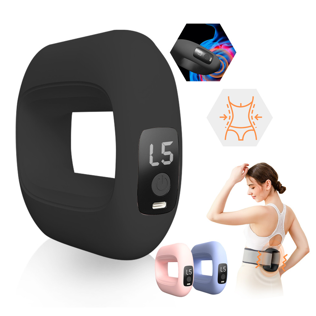 Massageador Muscular Anel Elétrico Profissional 5 Velocidades Perda de Caloria Massagem Abdominal