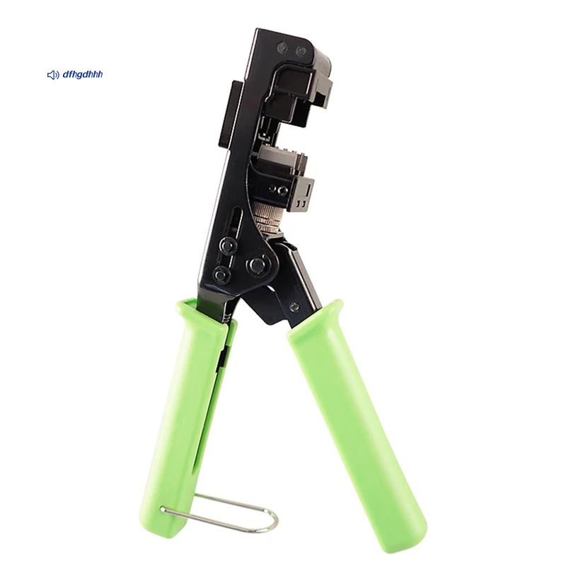 RJ45 Cat5 Cat5e Cat6 Chave Stone Jack Alicate RJ45 Ferramenta De Crimpagem Terminação De 90 Graus