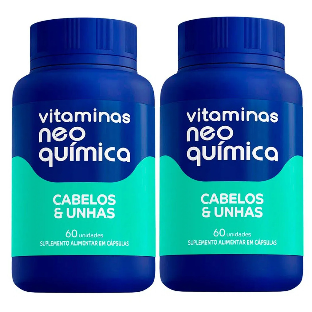 Kit 2 Suplemento Cabelos e Unhas 60 Cápsulas - Neo Química