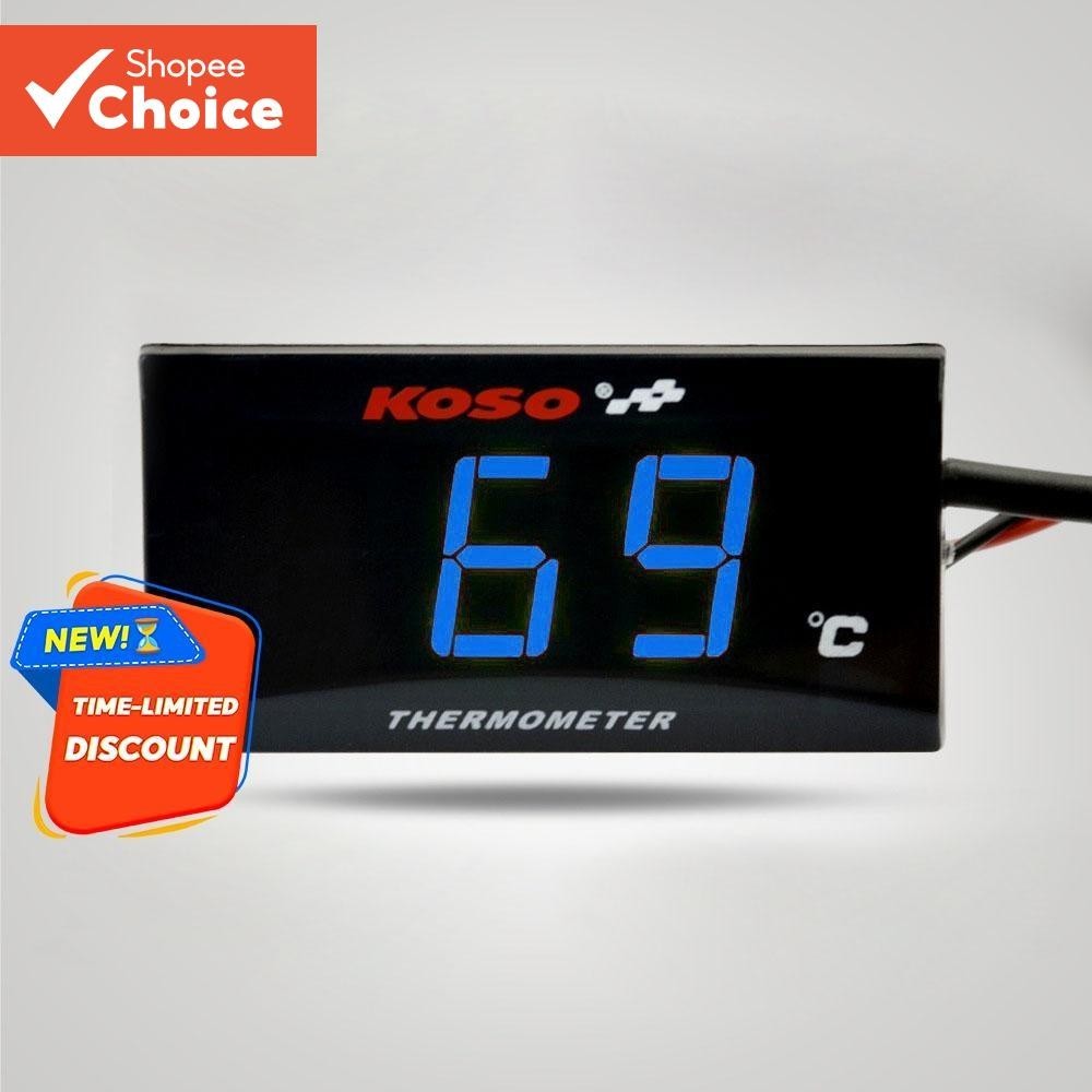 Acessórios De Modificação De Motocicleta Monitor De Temperatura Ultrafino 0-120 ° Resfriamento De Água C