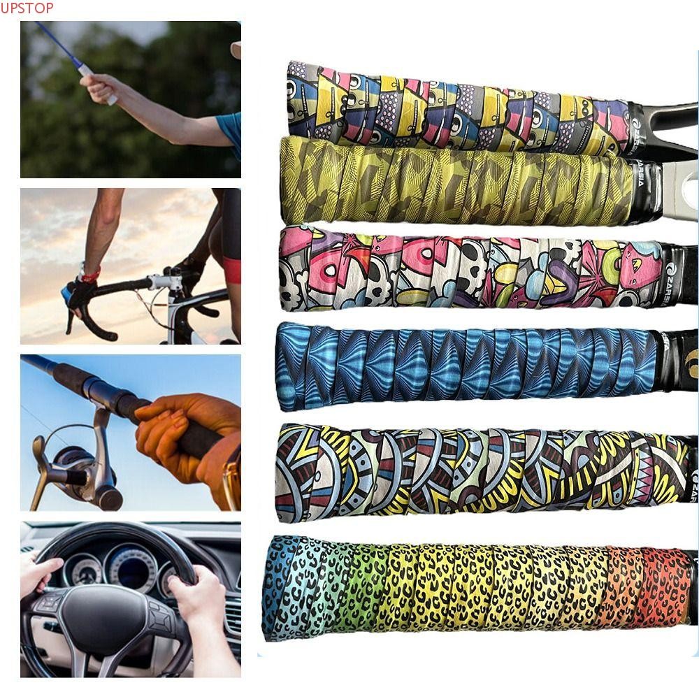 Overgrips Para Raquete De Badminton UPSTOP , Faixa De Suor Tênis Com Impressão Multicolorida , Absorção De Choque