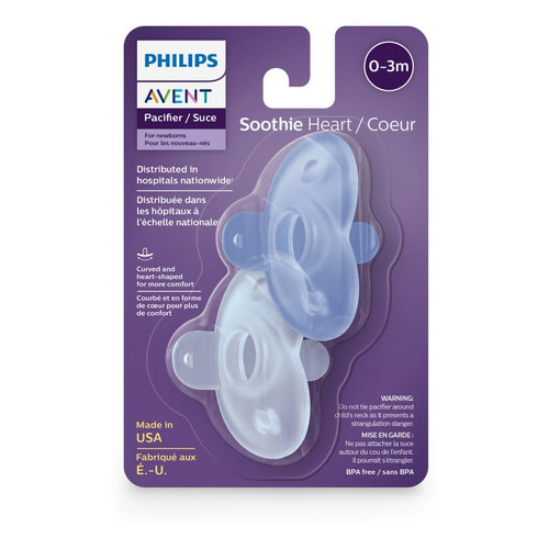 Chupeta Soothies Philips Avent Azul Menino Dupla Rn 0-3m