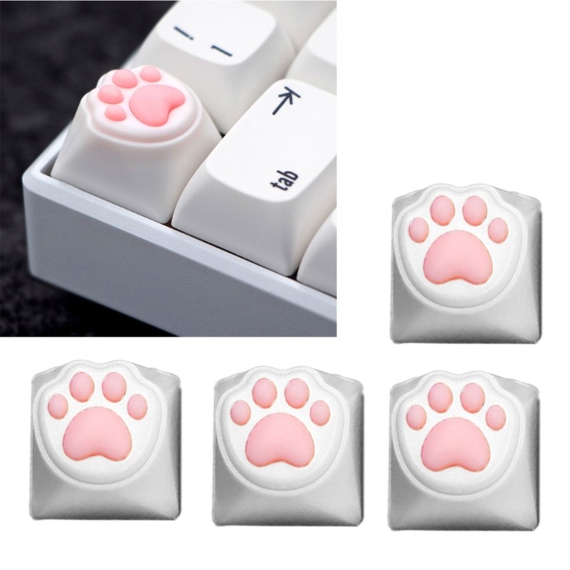 Li * Customs Cats ABS Silicone Keycaps Para Alunos Programadores Digitadores