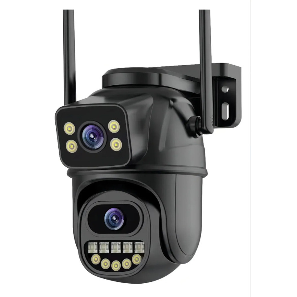 Câmera Segurança Ip A33h Lente Dupla 6mp App Cor Preto 2025 Linha PREMIUM!