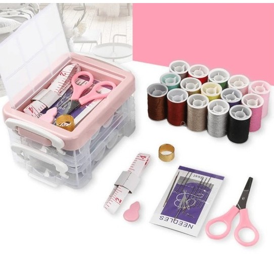 Kit De Costura Maletinha A - 25 Pçs + Maleta Organizadora