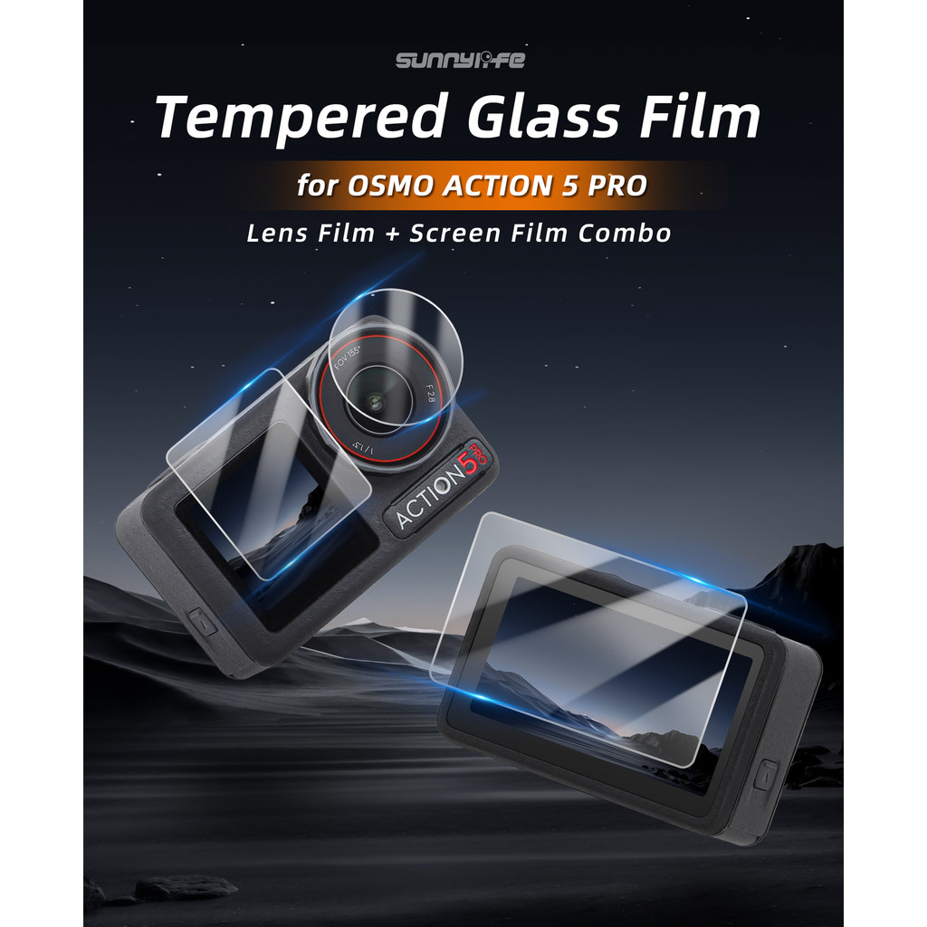 Para DJI OSMO ACTION 5 PRO Acessórios De Filme Temperado , De Proteção De Lente À Prova De Explosão De Tela De Exibição