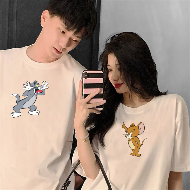 Kit Casal Tom e Jerry 2 Camisetas 100% Algodão Premium