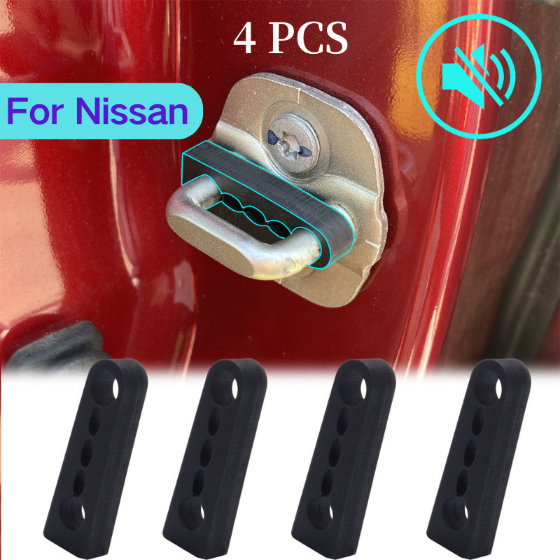 4 PCS Amortecedor De Som Fechadura De Porta Para Nissan Qashqai X-Trail Tiida Juke Nota Teana Rogue Rattling À Prova