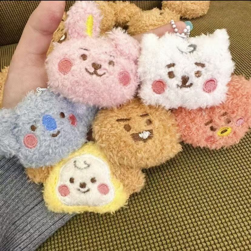 Kpop Idol BTS BT21 DIY Pingente De Chaveiro De Brinquedo De Pelúcia