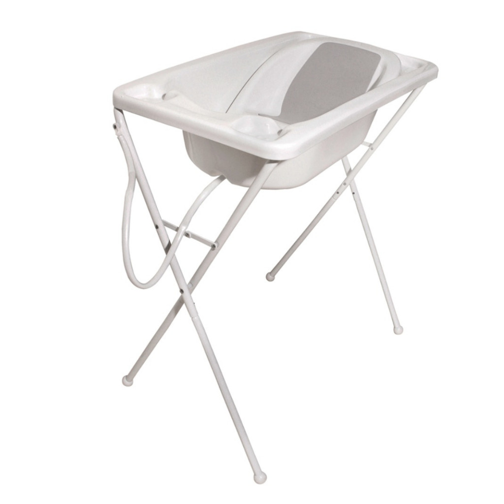 Banheira Bebê Galzerano Acqua Trio 2 em 1 c/ Suporte, Redutor e Mangueira – Até 20 kg