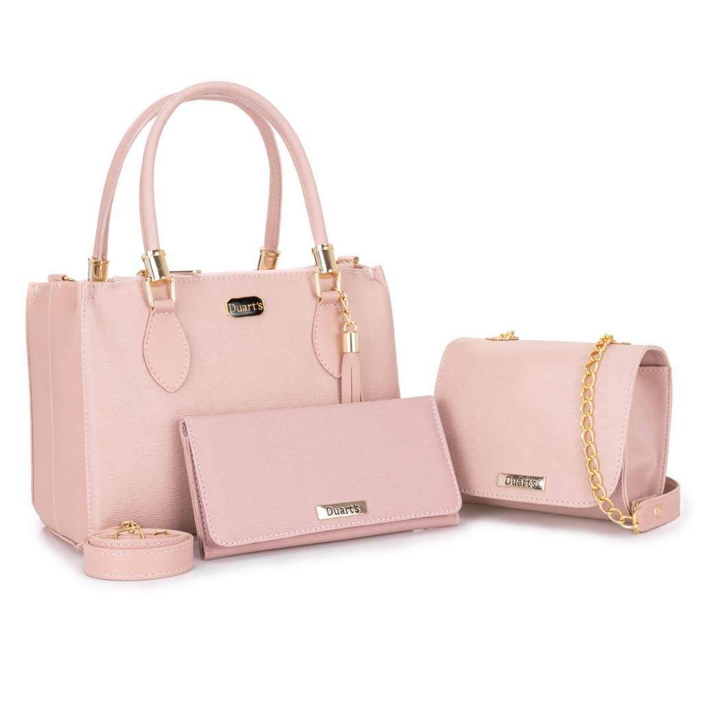 Kit de Bolsas Atacado 3 Pçs Duarts Bolsa Media + Balada e Carteira Black Friday