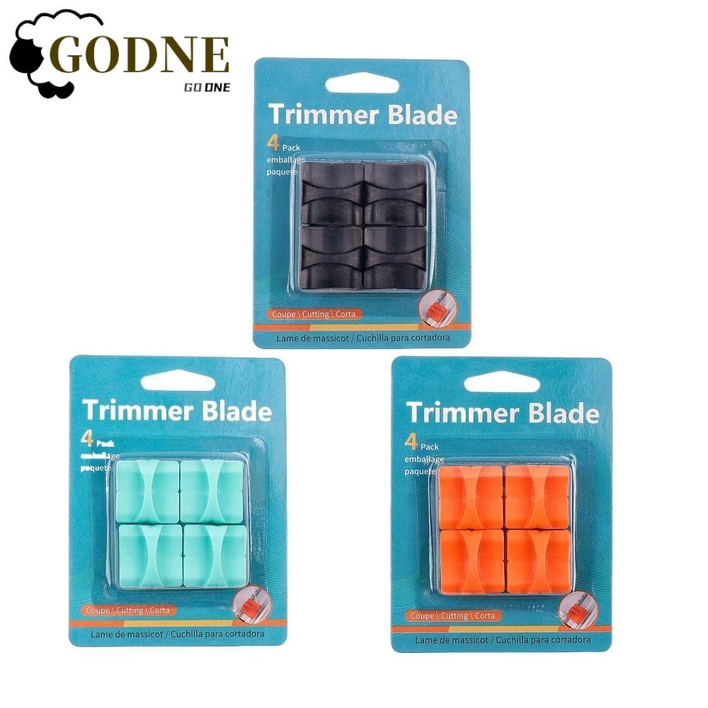 GODNESSFO 4 Pcs Recarga De Lâminas De Aparador De Papel , 3 Colos Para Escolher Lâmina De Substituição De Cortador Plást