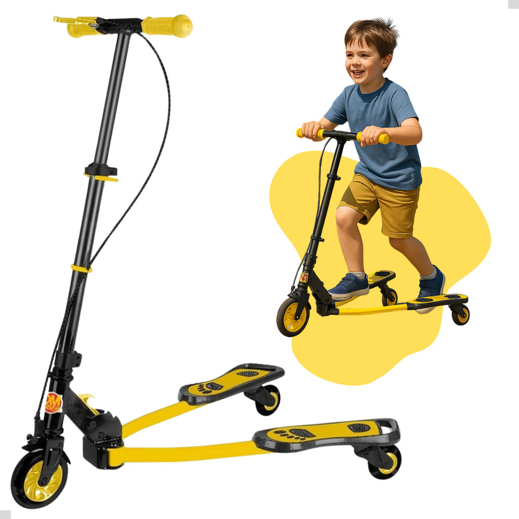 Patinete Infantil 3 Rodas Abre E Fecha Frog Para Crianças