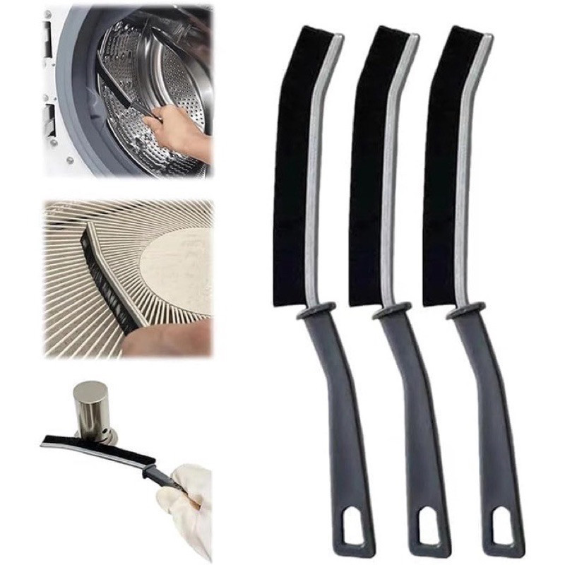 Escova De Limpeza Multifuncional Limpa Cantos, Frestas, Trilhos - Universal para Banheiro e Janelas