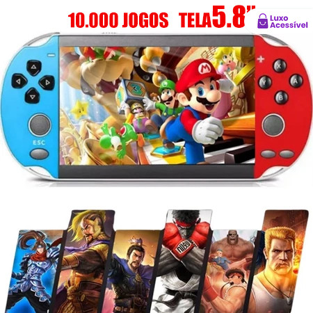 2026 Videogame Portatil 10000 Jogos Retro Console de Mão Memoria Expansivel Tela 5.8 /5.5 16GB