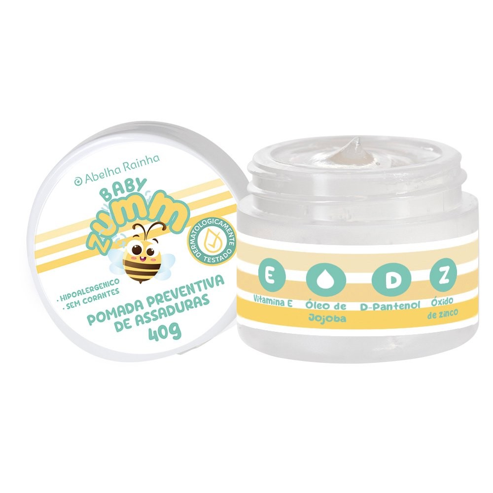 Pomada pra assaduras orgânica BABY ZUMM POMADA PREVENTIVA DE ASSADURAS 40G