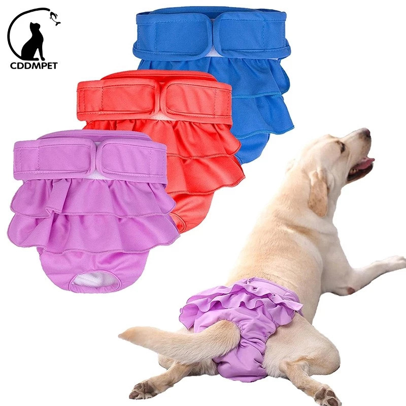 Calcinha Fisiológica Lavável para Animais de Estimação Calças Xiaohe Fraldas para Cães Grandes