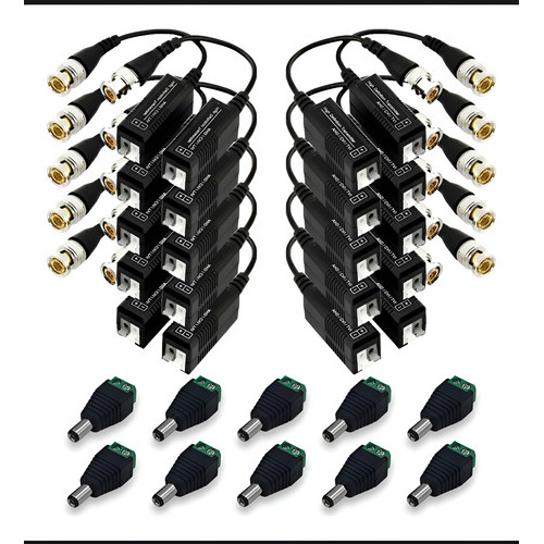 10 Par Vídeo Balun Para Camera Intelbras A Hd Tvi Cvi +10 P4